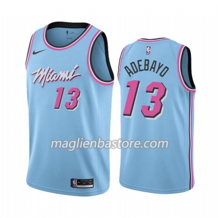 Maglia NBA Miami Heat Bam Adebayo 13 Nike 2019-20 City Edition Swingman - Uomo